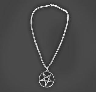 Sterling Sliver Pentagram Necklace